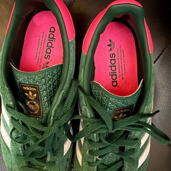 Adidas Green and Pink Interior Shoes - Picture 5 of 5